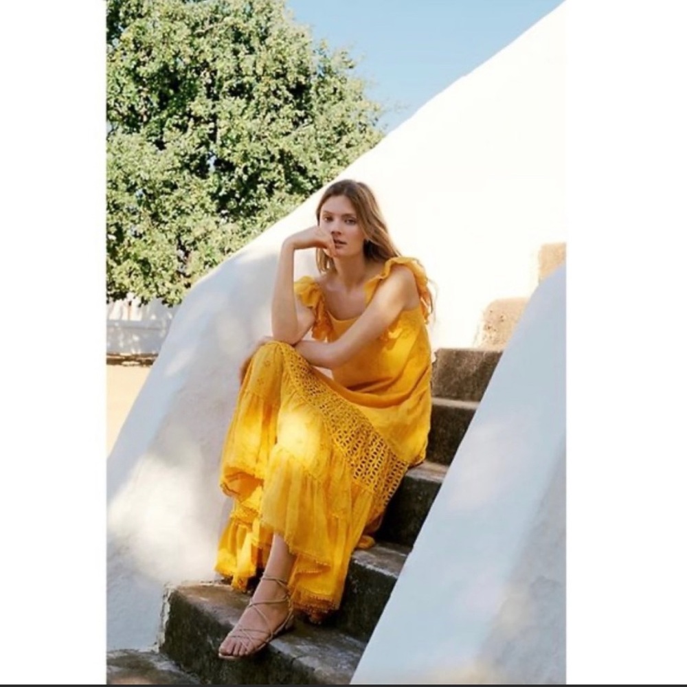 Anthropologie Payal Jain Fallon Eyelet Maxi Dress